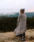 Handwoven blanket for your outdoor adventures.
