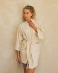 Lara undyed cotton kimono.
