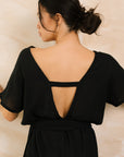 Open back summer dress.